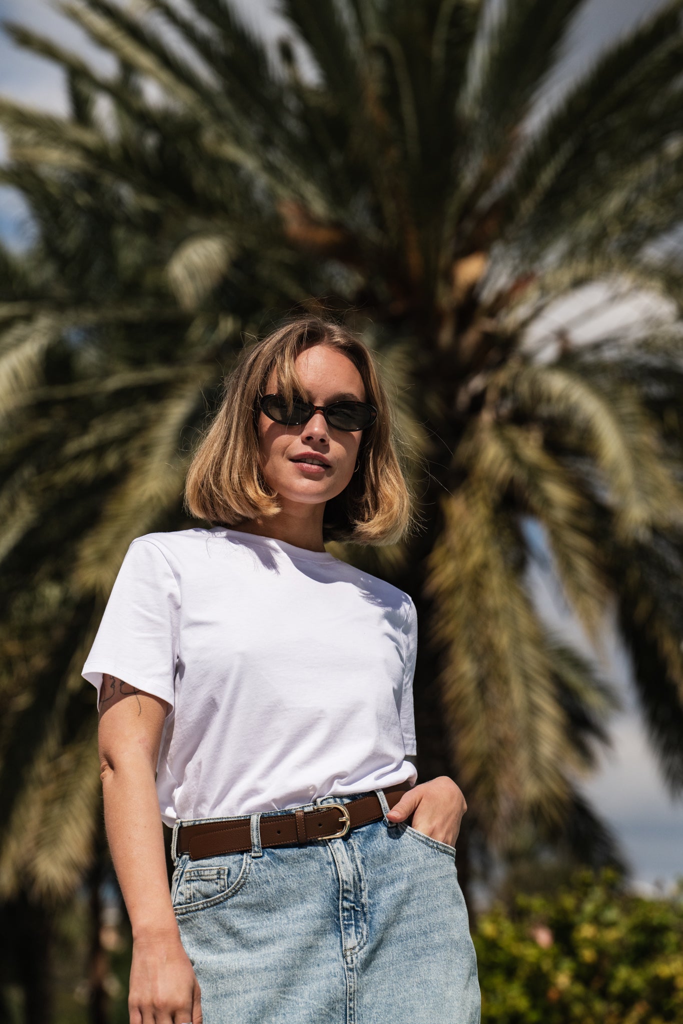 PCRIA T-skjorte - Bright White